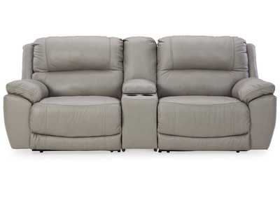 Dunleith 3-Piece Power Reclining Sectional Loveseat with Console,Signature Design By Ashley