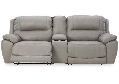 Dunleith 3-Piece Power Reclining Sectional Loveseat with Console,Signature Design By Ashley