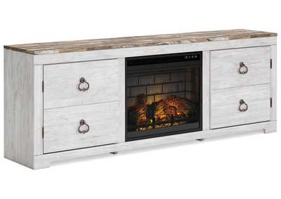 Willowton 72" TV Stand with Electric Fireplace