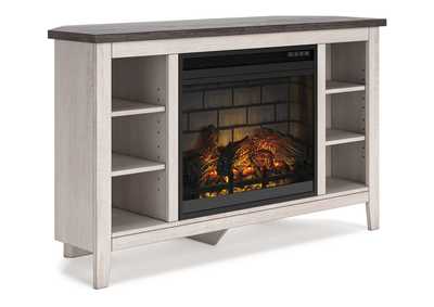 Image for Dorrinson Corner TV Stand with Electric Fireplace
