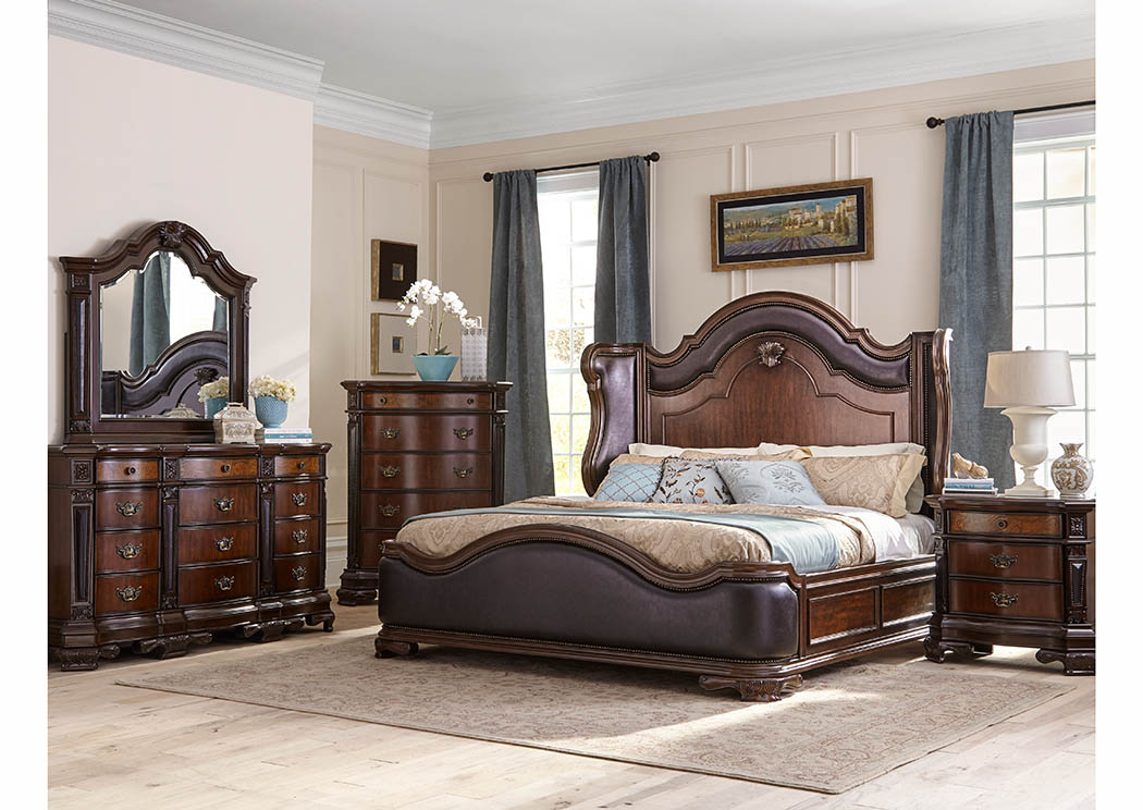 Baleigh Queen Winged Bed ,Atlantic Bedding & Furniture