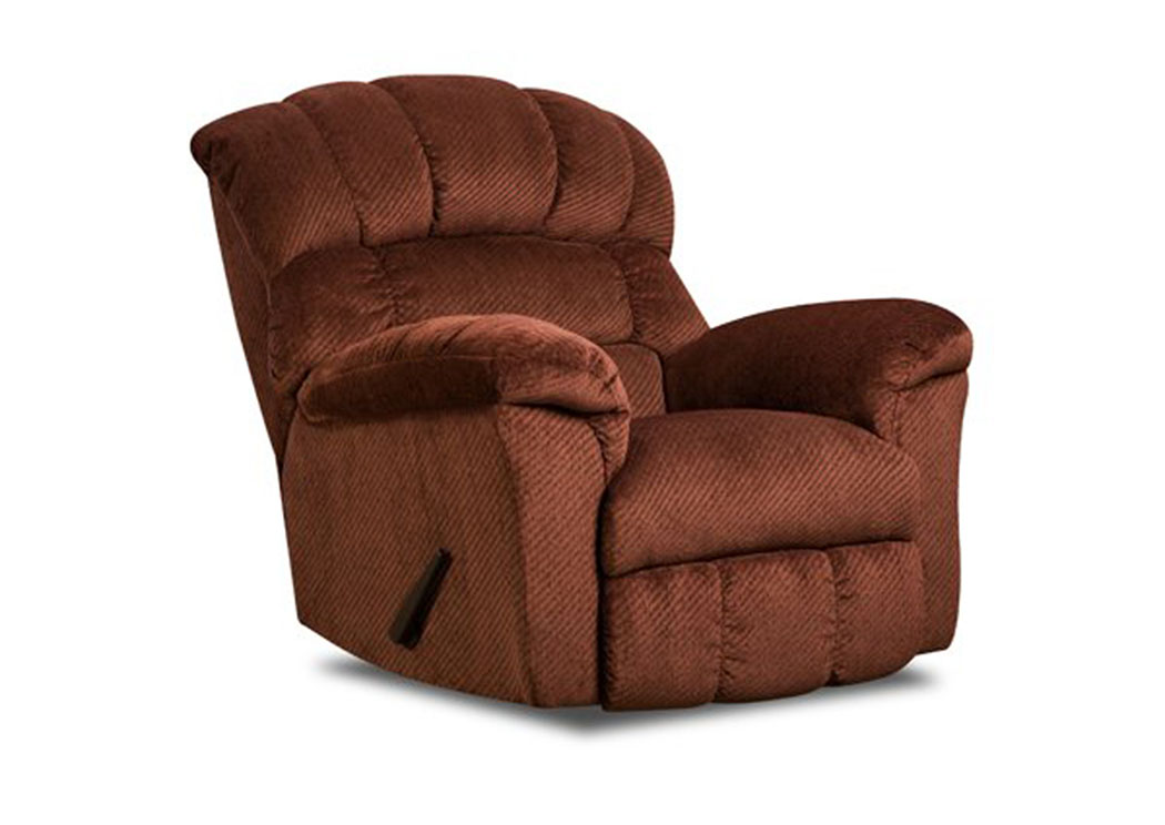 Victor Burgandy Rocker Recliner,Atlantic Bedding & Furniture