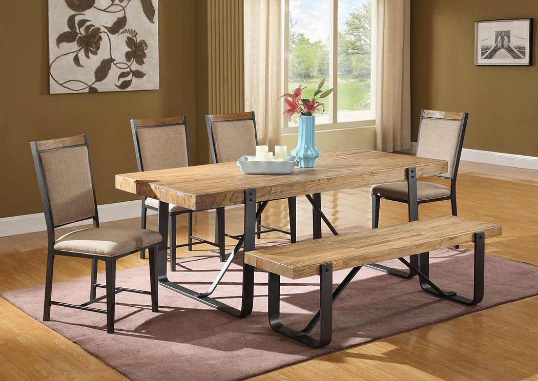 Wood Ridge 6 Piece Dining Set,Atlantic Bedding & Furniture