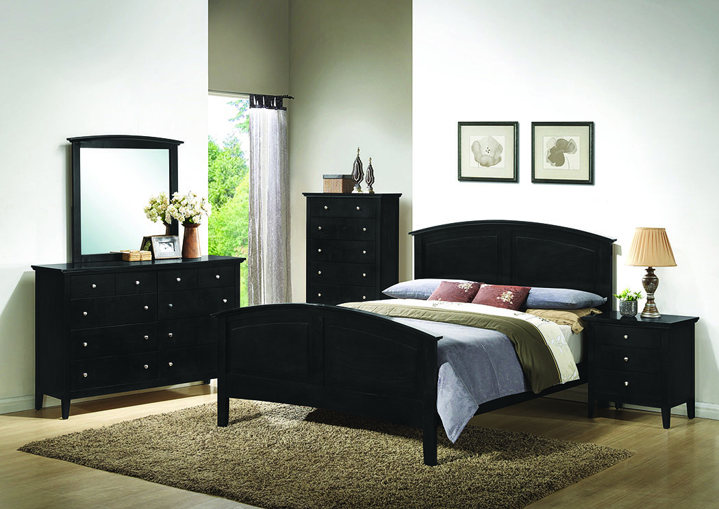 Daniels Chest - Black,Atlantic Bedding & Furniture