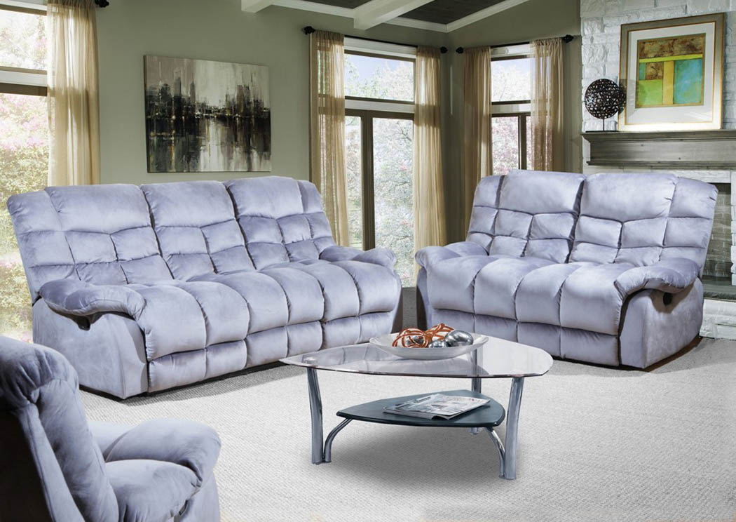 Maddox Gray Lay Flat Motion Sofa,Atlantic Bedding & Furniture