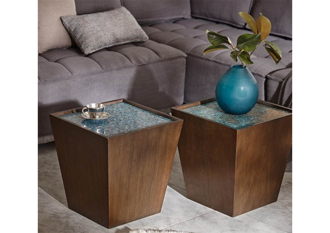 Mosaic Wooden Accent Table,Atlantic Bedding & Furniture