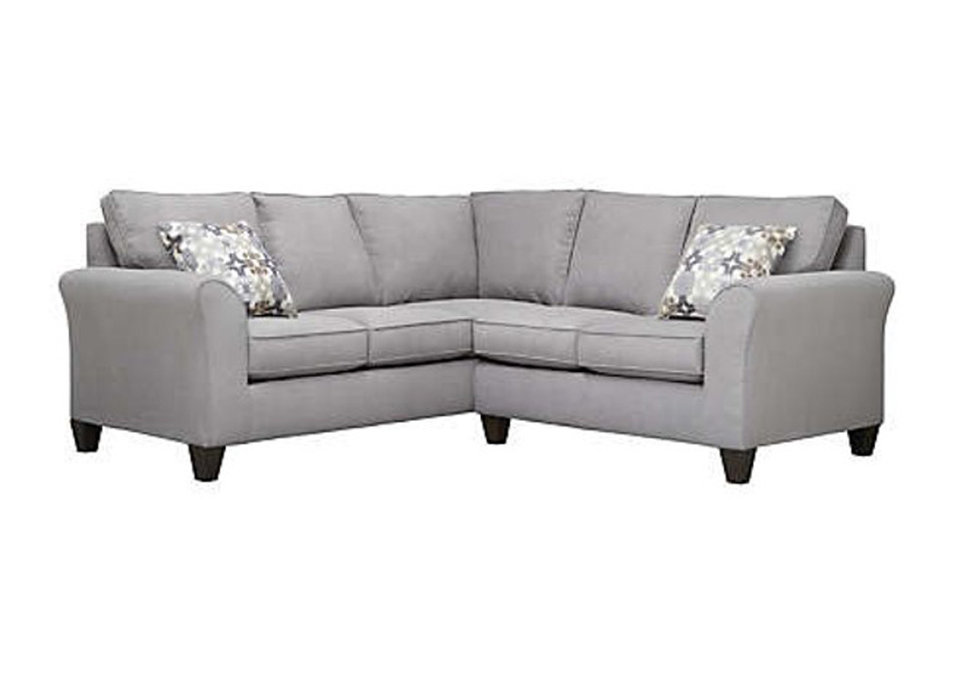 Addison Grey 2-Piece Sectional,Atlantic Bedding & Furniture