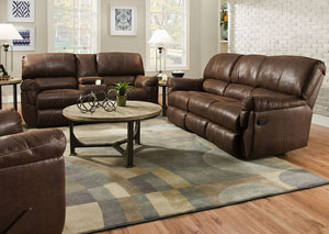 Image for Renegade Mocha Double Motion Console Loveseat