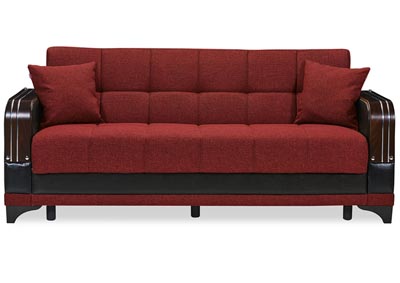 Image for Almira Burgundy Polyester Sofabed