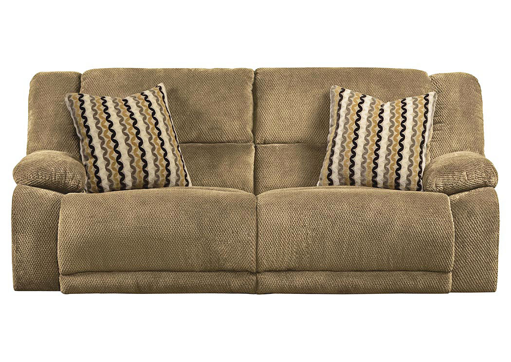 Hammond Coffee/Taupe Reclining Sofa,ABF Catnapper