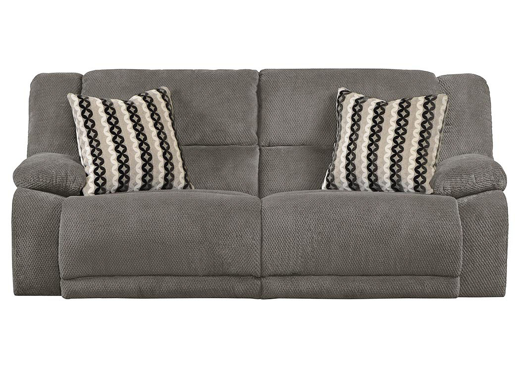 Hammond Granite/Graphite Reclining Sofa,ABF Catnapper