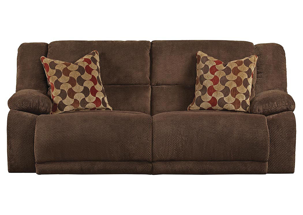 Hammond Mocha/Spice Reclining Sofa,ABF Catnapper