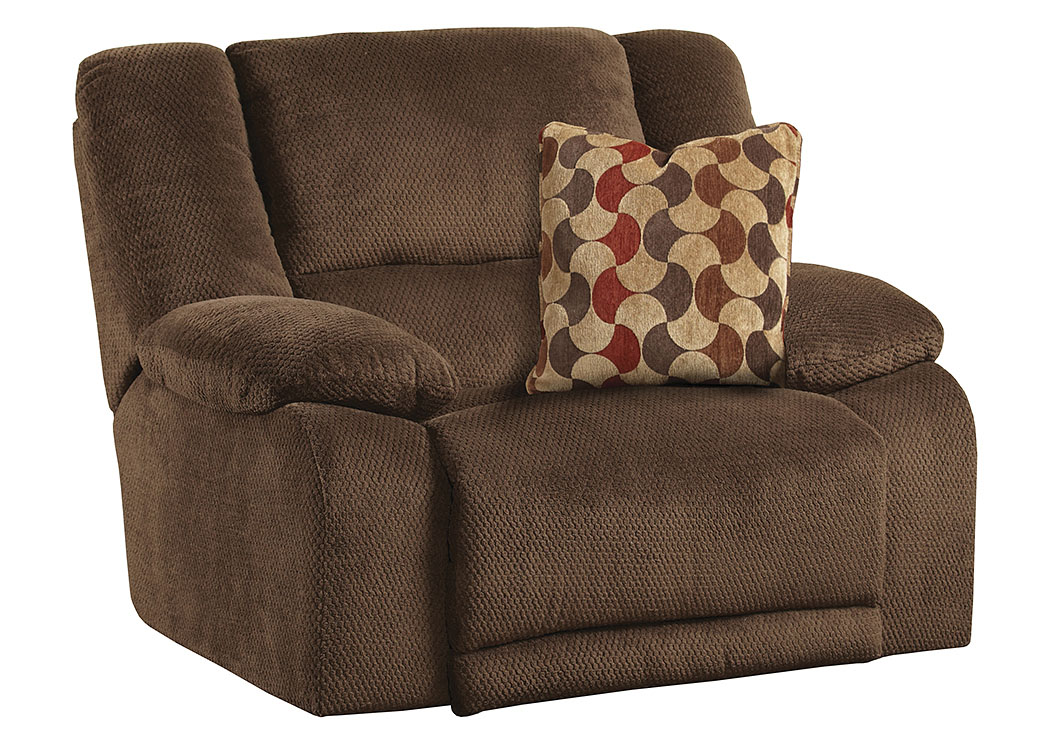 Hammond Mocha/Spice Wall Hugger Recliner,ABF Catnapper