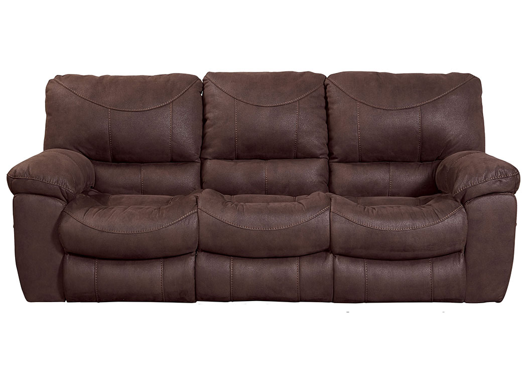 Terrance Chocolate Power Reclining Sofa,ABF Catnapper