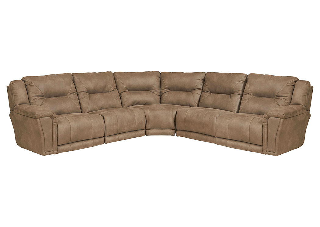 Montgomery Cement Lay Flat Left Facing Recliner Sectional,ABF Catnapper