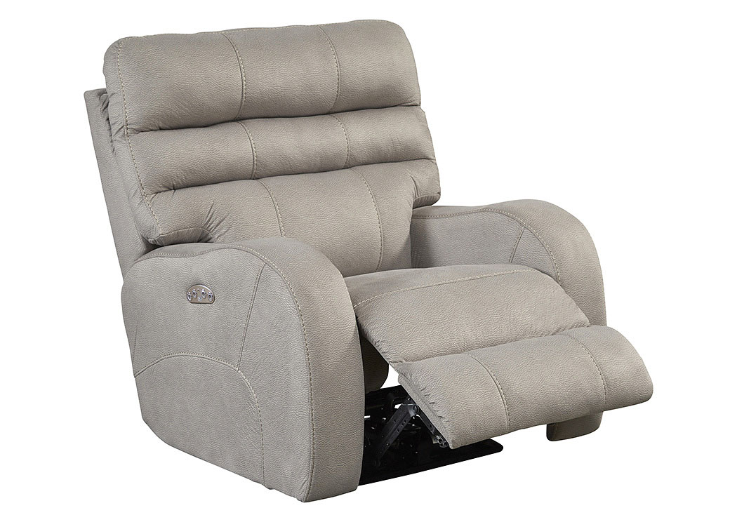 Kelsey Aluminum Power Headrest Power Lay Flat Recliner,ABF Catnapper