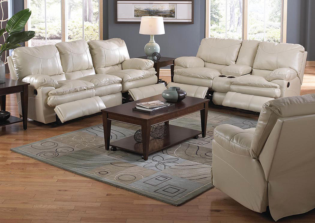 Perez Ice Bonded Leather Reclining Loveseat,ABF Catnapper