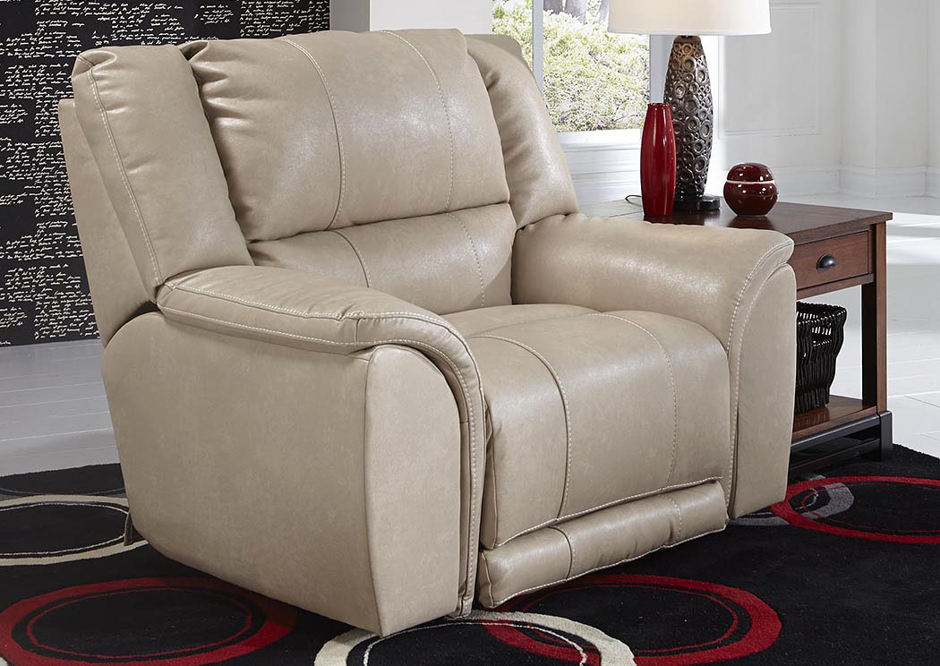 Carmine Pebble Bonded Leather Lay Flat Recliner,ABF Catnapper