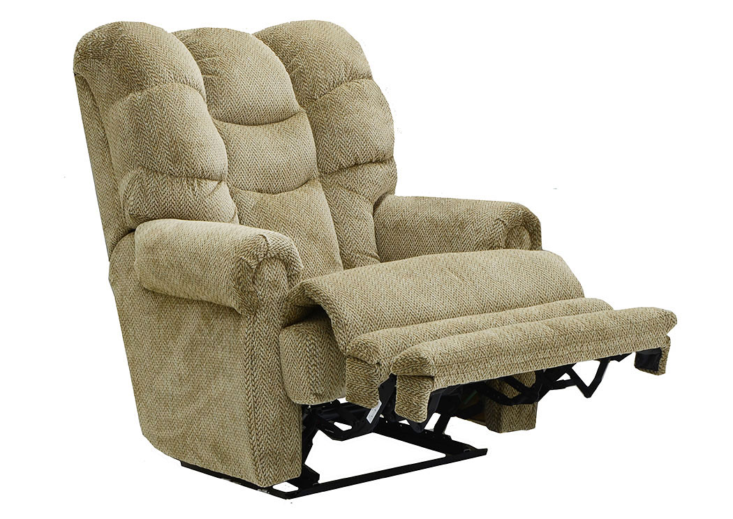 Basil Lay Flat Recliner w/ Extended Ottoman,ABF Catnapper