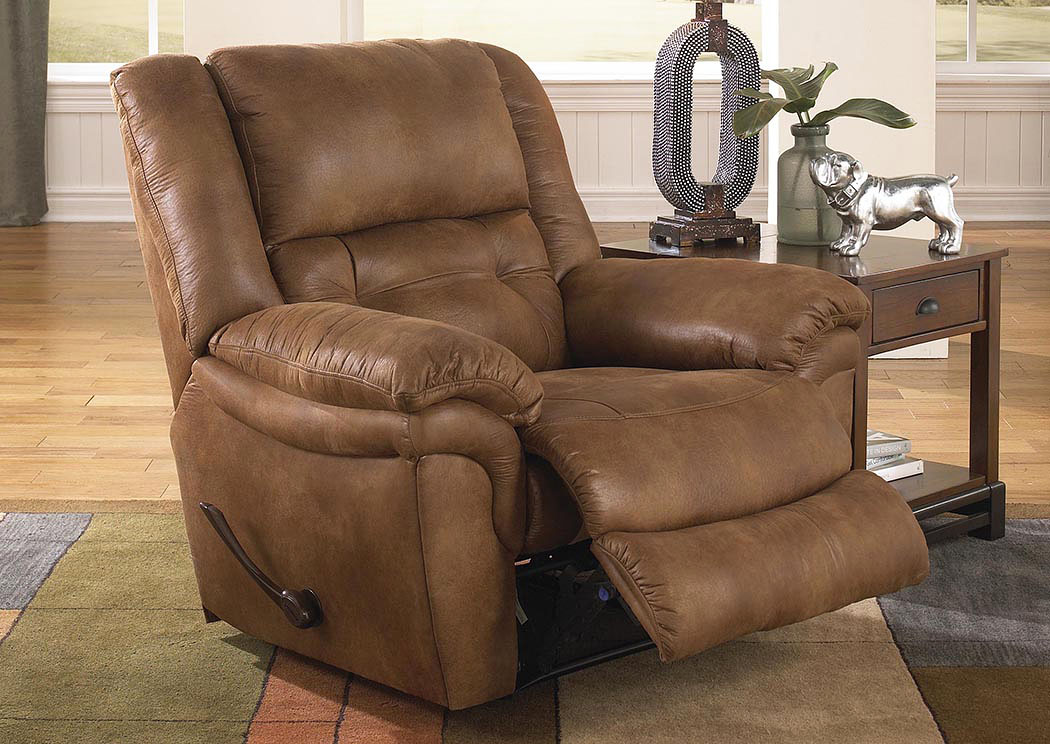 Joyner Almond Lay Flat Recliner,ABF Catnapper