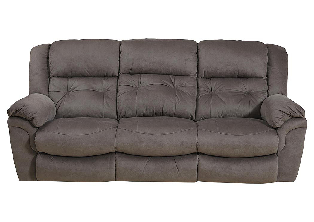 Joyner Slate Lay Flat Reclining Sofa w/Drop Down Table,ABF Catnapper