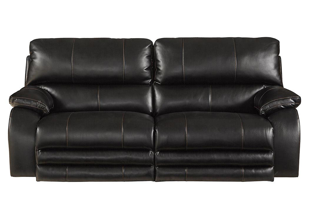 Sheridan Black Power Headrest Power Lay Flat Reclining Sofa,ABF Catnapper