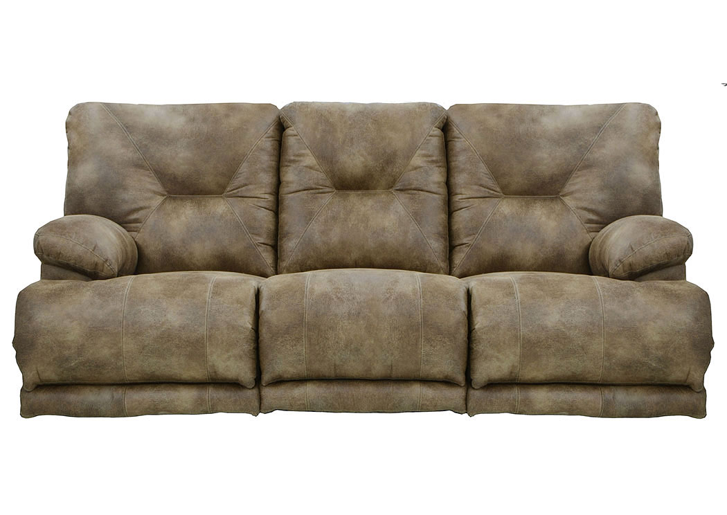 Voyager Brandy Lay Flat Reclining Sofa,ABF Catnapper