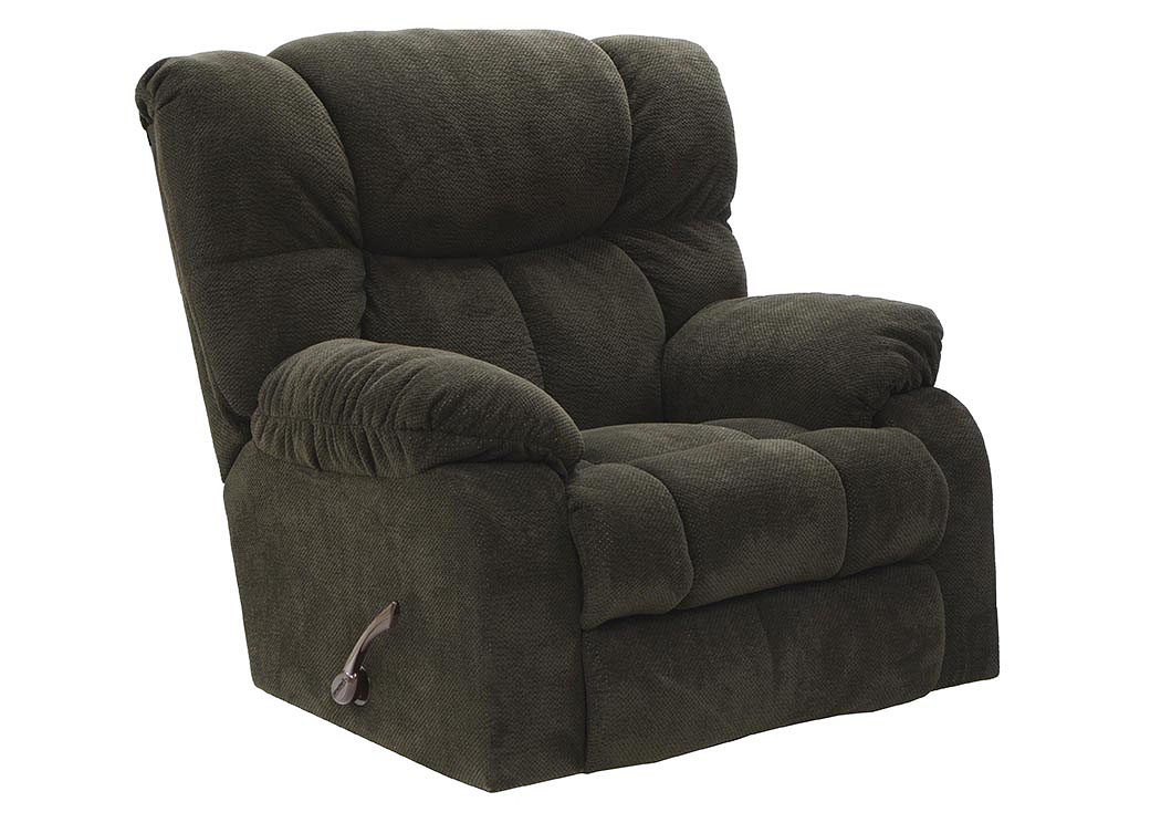 Chocolate Chaise Rocker Recliner,ABF Catnapper