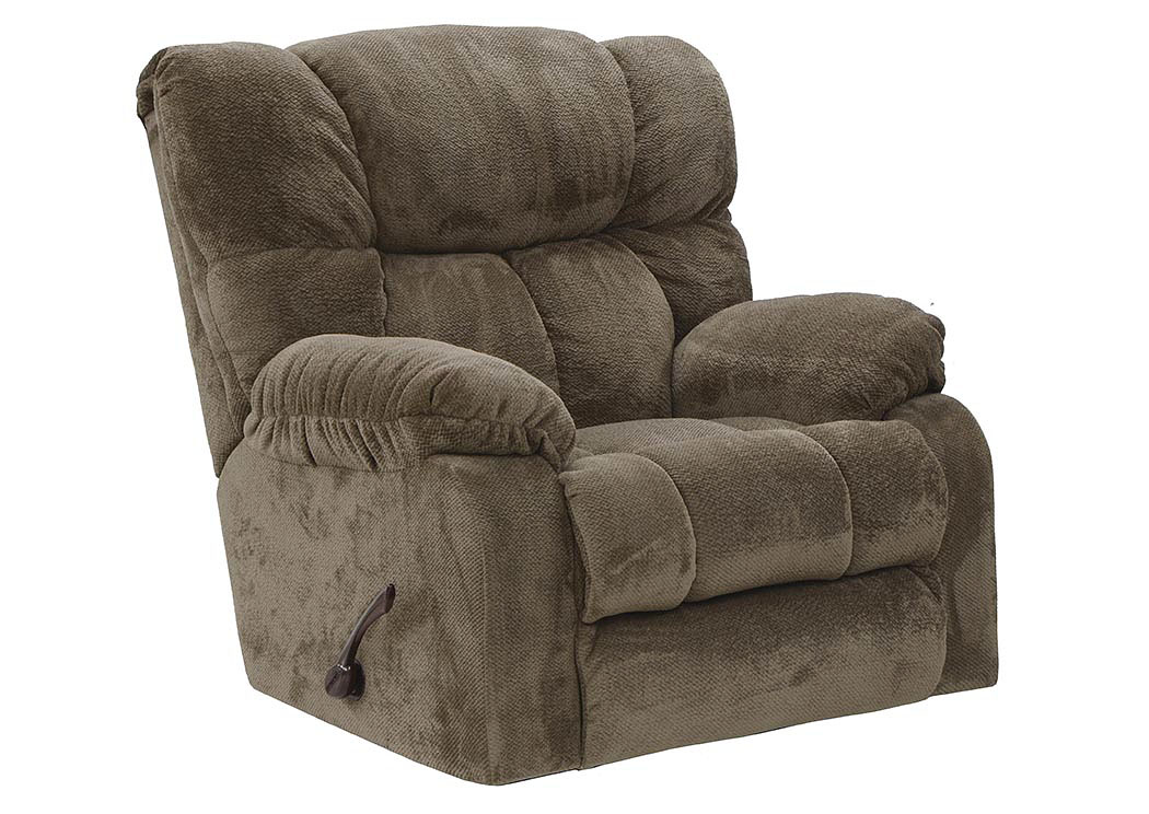 Mocha Chaise Rocker Recliner,ABF Catnapper