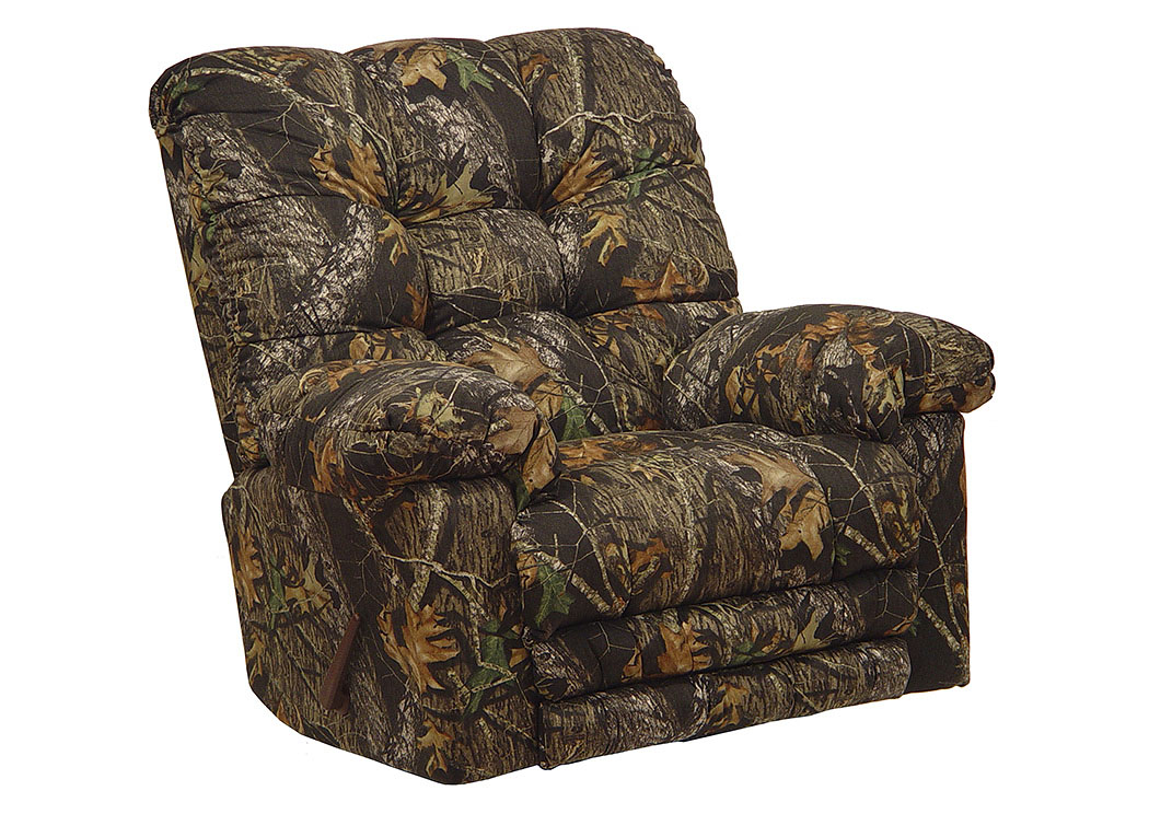 Mossy Oak New Breakup Chaise Rocker Recliner - Oversized - w/ X-tra Comfort Footrest,ABF Catnapper