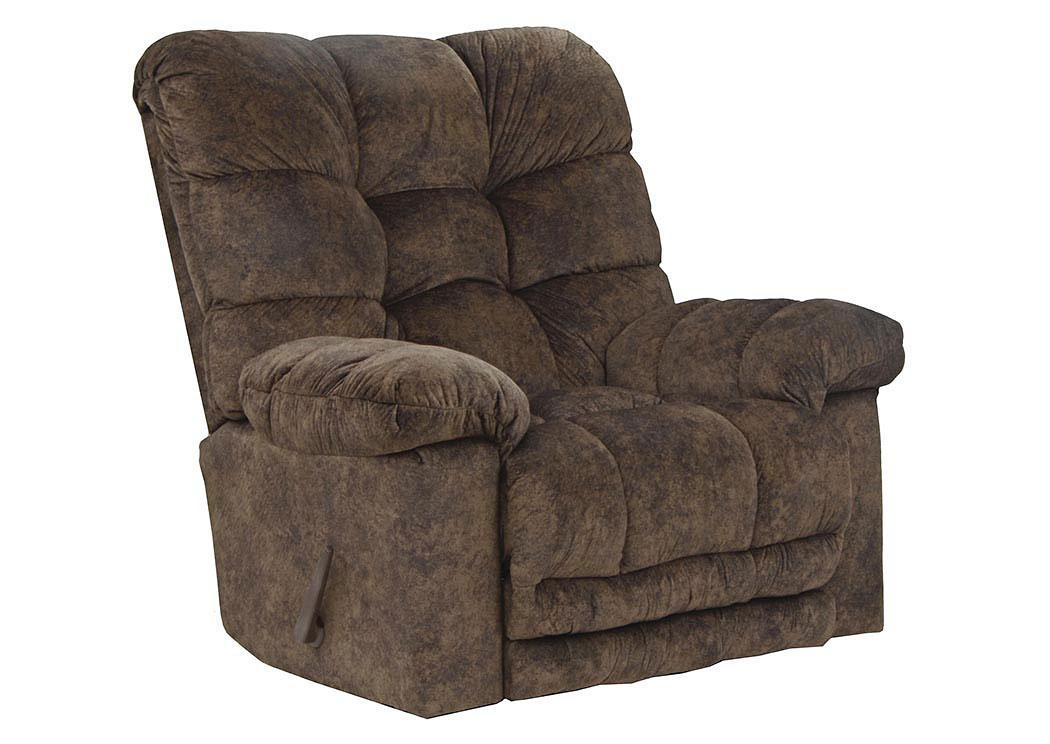 Chestnut Chaise Rocker Recliner w/ Oversized X-tra Comfort Footrest,ABF Catnapper