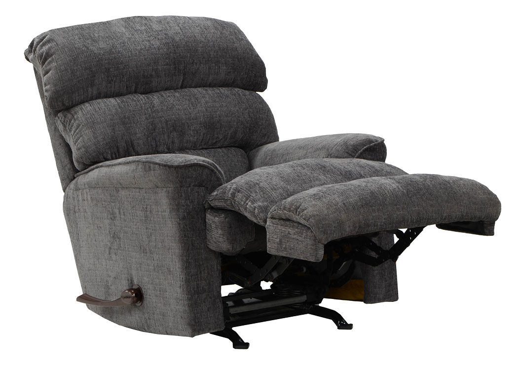 Charcoal Chaise Rocker Recliner,ABF Catnapper