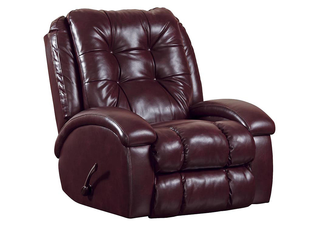 Burgundy Swivel Glider Recliner,ABF Catnapper