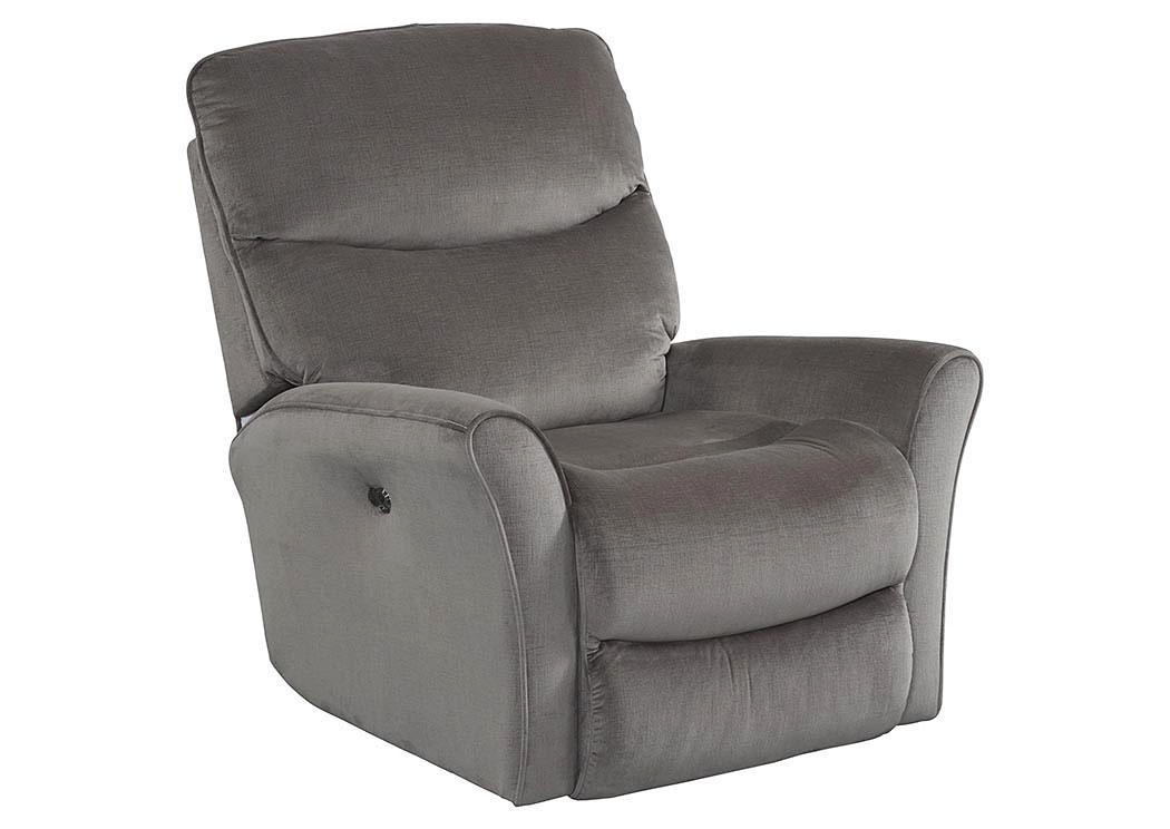 Pewter Power Wall Hugger Recliner w/USB Port,ABF Catnapper