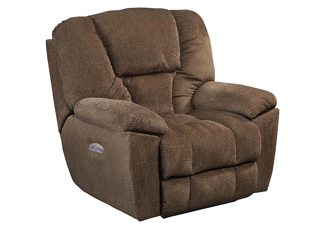 Hickory Power Headrest Power Lay Flat Recliner,ABF Catnapper