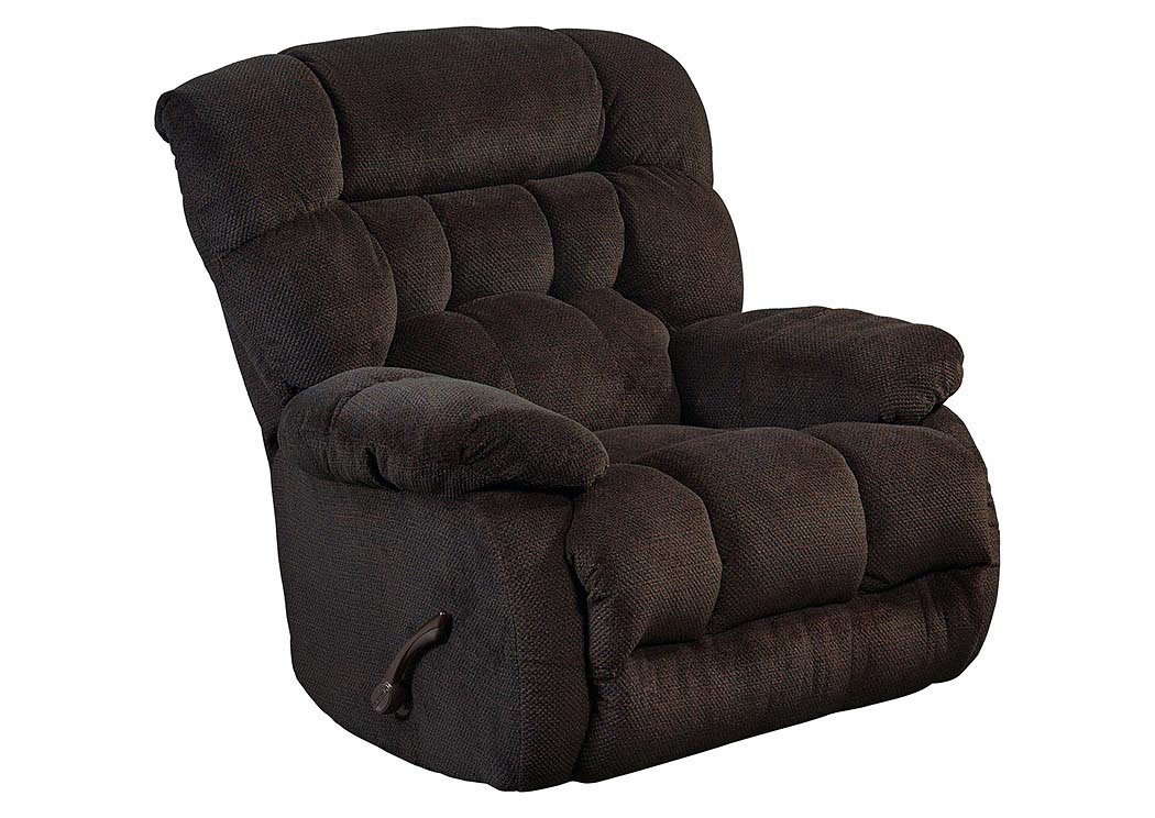 Chocolate Chaise Rocker Recliner,ABF Catnapper