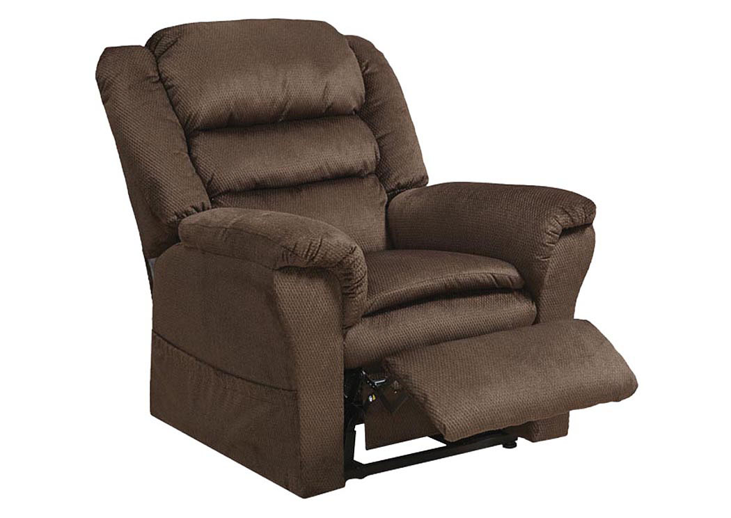 Mocha Power Lift Recliner w/Pillowtop Seat,ABF Catnapper