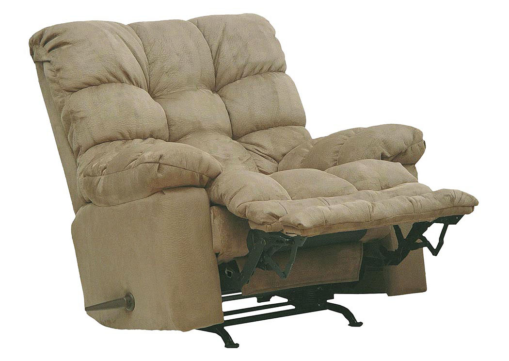 Saddle Chaise Rocker Recliner w/Heat & Massage - Oversized X-tra Comfort Footrest,ABF Catnapper