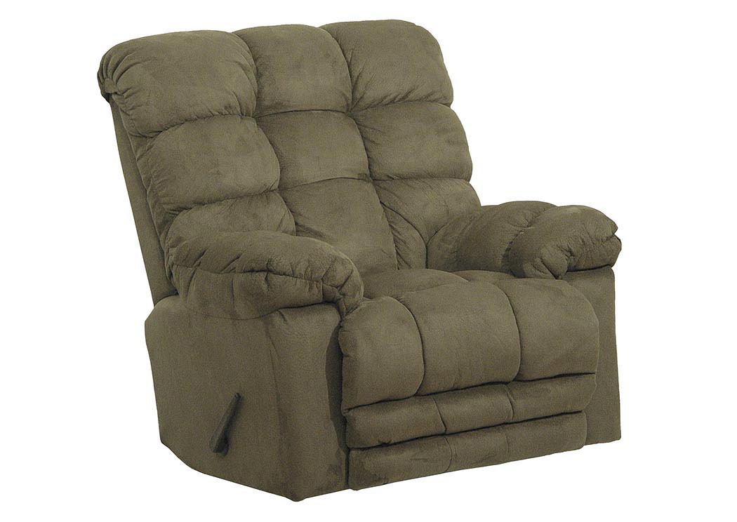 Sage Chaise Rocker Recliner w/Heat & Massage - Oversized X-tra Comfort Footrest,ABF Catnapper