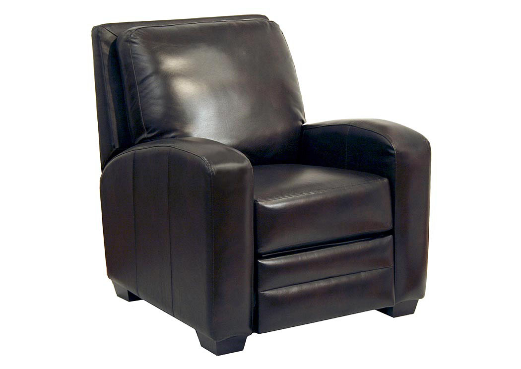 Avanti Chocolate Bonded Leather Multi-Position Recliner - Handle-Free,ABF Catnapper