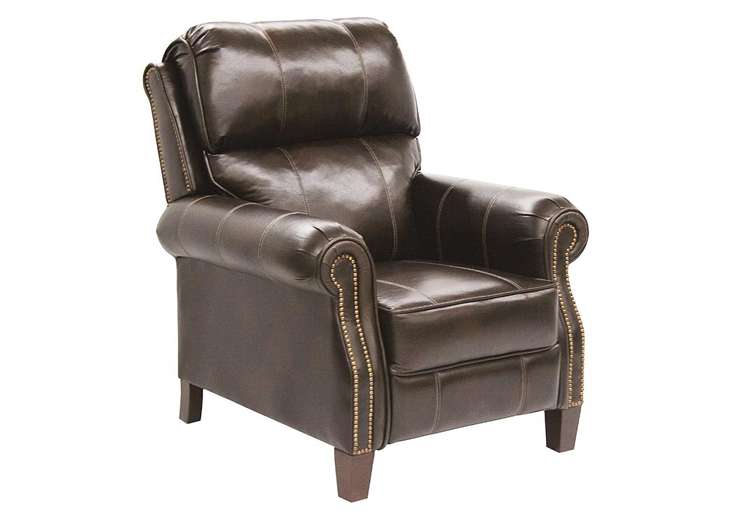 Frazier Java Bonded Leather Reclining Chair w/ Extended Ottoman,ABF Catnapper