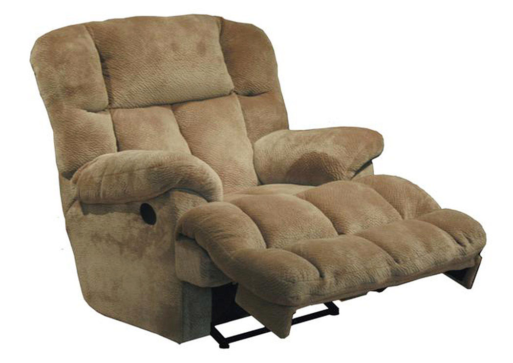 Camel Power Lay Flat Chaise Recliner,ABF Catnapper