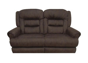 Image for Sable Extra Tall Reclining Console Loveseat w/Storage & Cupholders