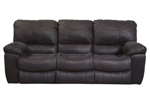Image for Terrance Black Reclining Sofa