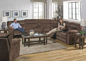 Image for Nichols Chestnut Reclining Sofa Sectional