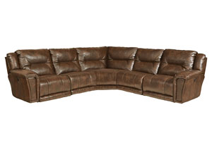 Image for Montgomery Timber Lay Flat Left Facing Recliner Sectional