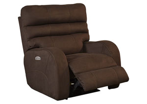 Image for Kelsey Walnut Power Headrest Power Lay Flat Recliner