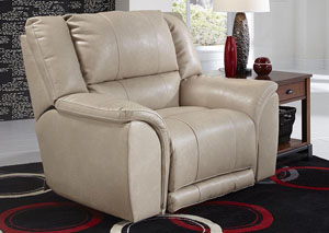 Image for Carmine Pebble Bonded Leather Lay Flat Recliner