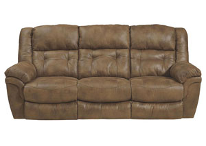 Image for Joyner Almond Lay Flat Reclining Sofa w/Drop Down Table