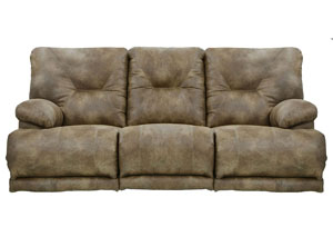 Image for Voyager Brandy Lay Flat Reclining Sofa